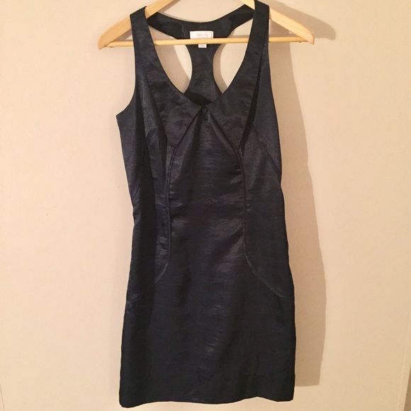 Richard Chai for Target Tuxedo Dress Navy Satin 7 - Picture 2 of 5
